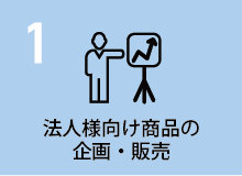 法人様向け商品の企画・販売