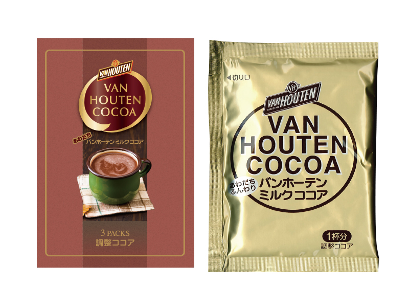 信託 バンホーテン 10P?4個 ミルク ココア 緑茶、日本茶